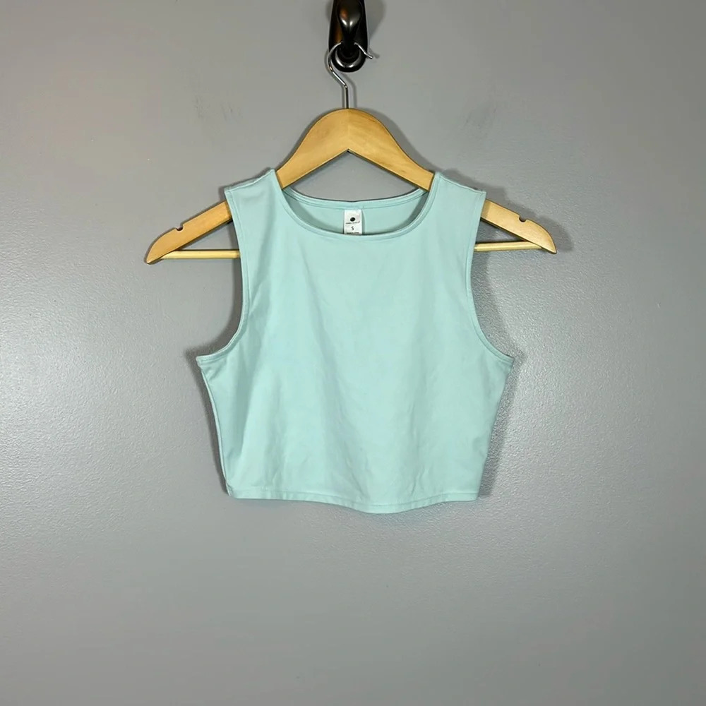 Yogalicious Pure Cloud Crop Tank Women’s Size Small - Picture 3 of 6